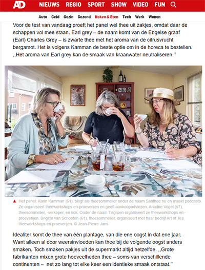 Santhee_Algemeen_Dagblad_smaaktest_earl_grey