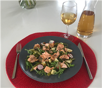 Santhee-salade-lapsang-souchong-zalm-gemarineerd